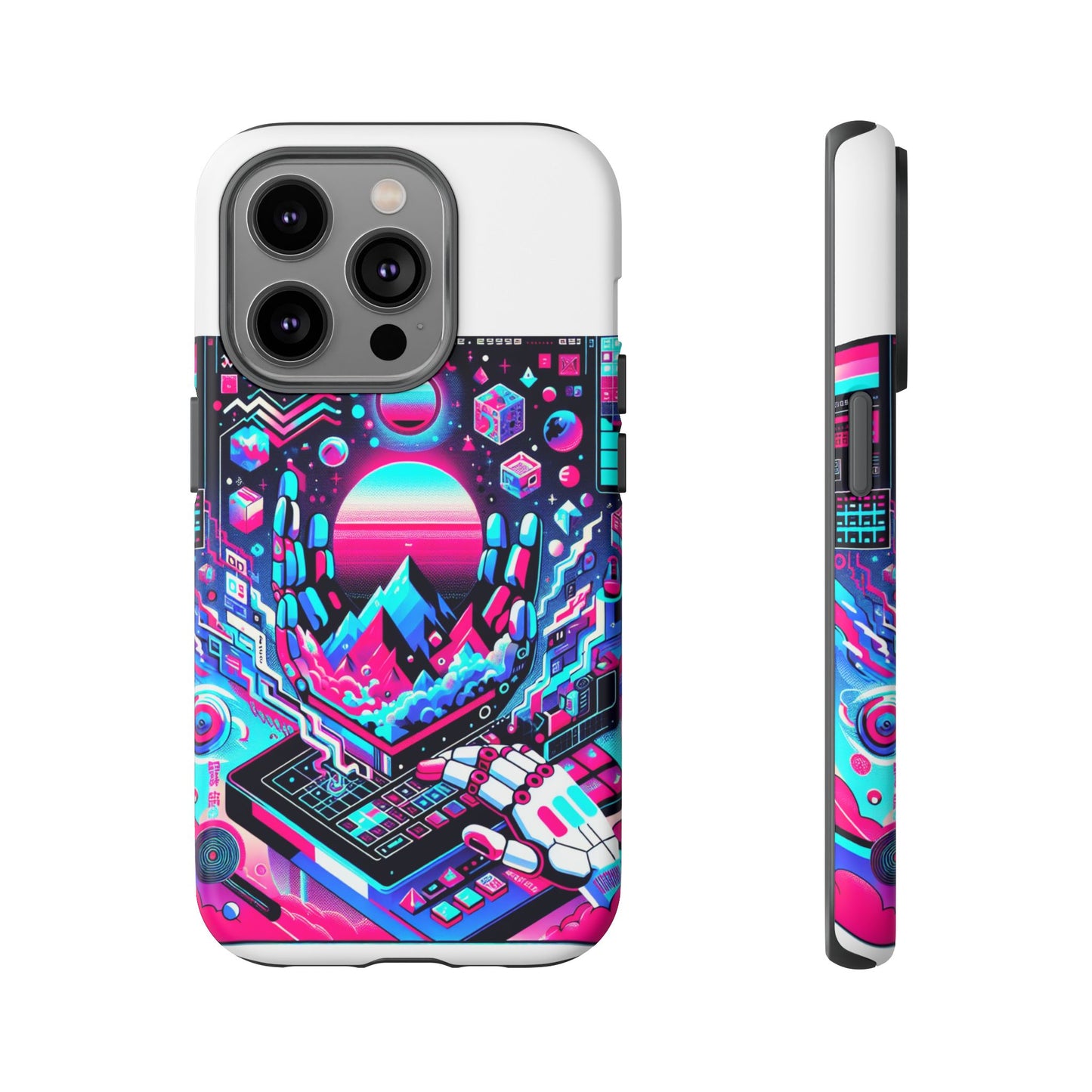 ratio-proof aura protective phone case with 3d wrap design, uv protection, and shock absorption for anime and comic culture fans