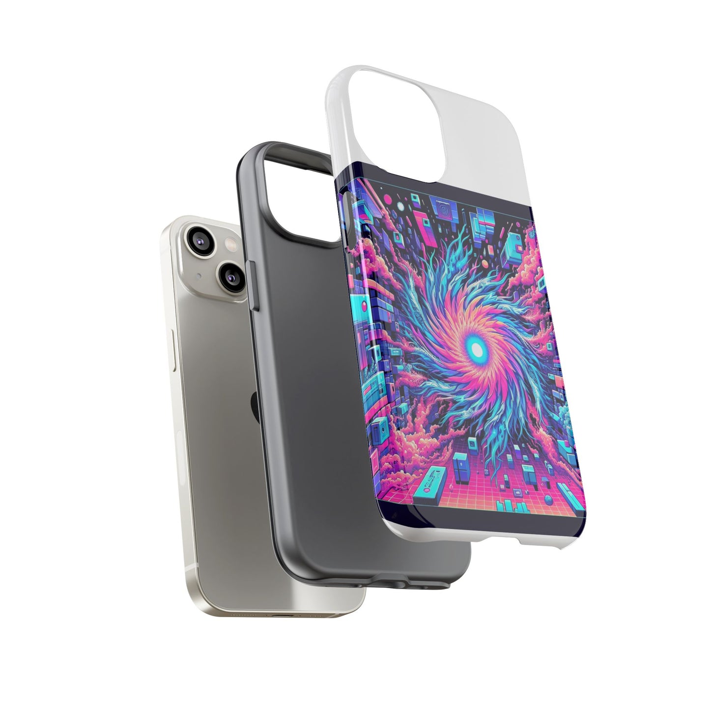 grass level 9000 protective phone case with 3d wrap design, uv protected and shock absorbent, fun retro style for anime lovers, ideal gift for tech enthusiasts