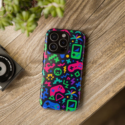 Vibrant 3D Gaming Design Protective Phone Case for Creative Expression and Stylish Protection, Compatible with iPhone 13, 14, 15 & 16 – all models including Pro, Pro Max & Plus