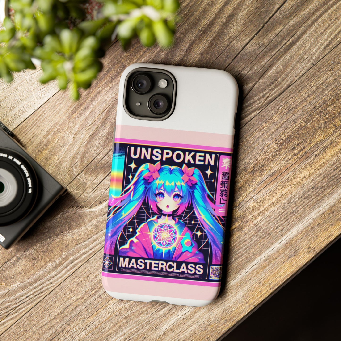unspoken riz masterclass protective phone case, 3d wrap design, durable shock absorption, uv protected, ideal gift for anime and comic fans, glossy or matte finish