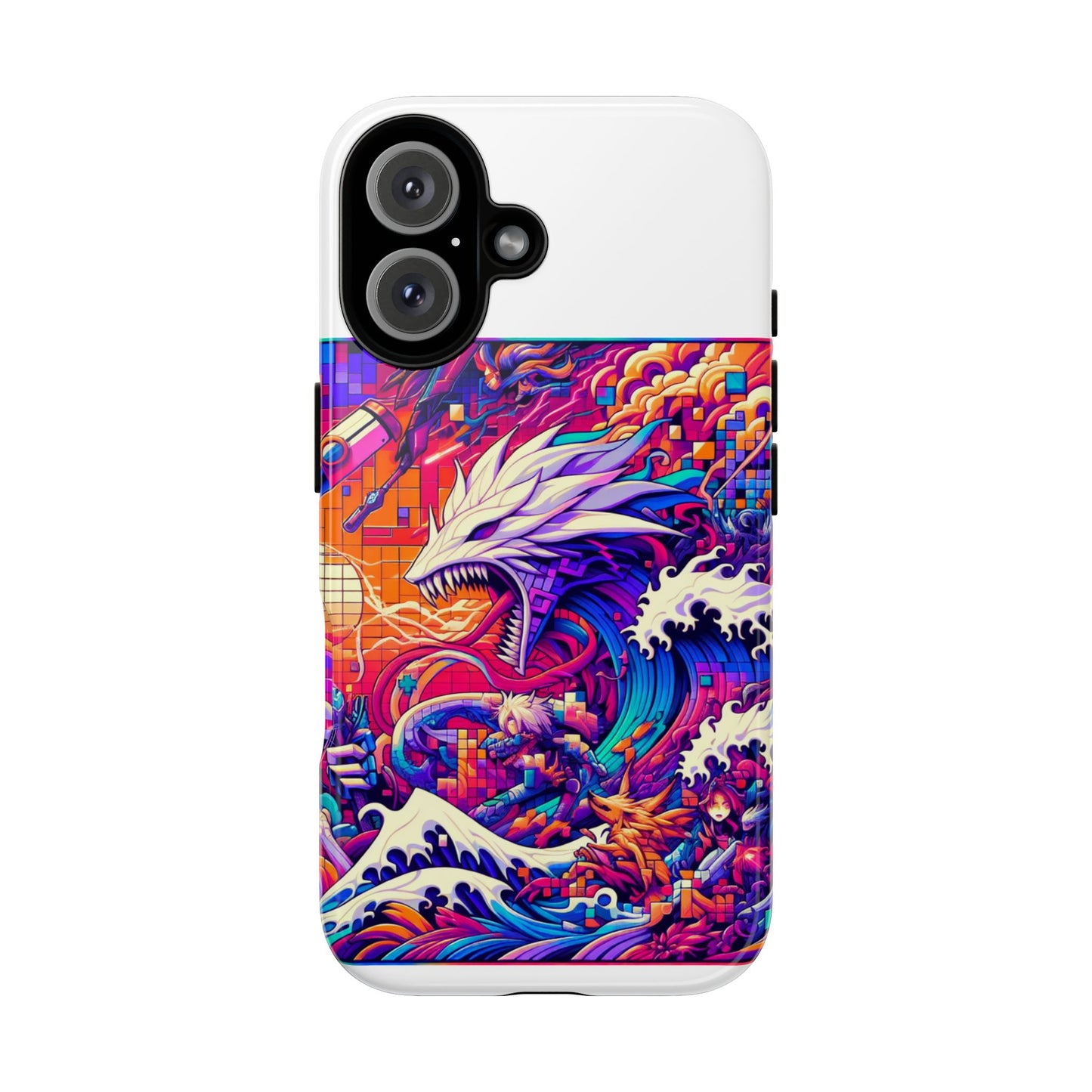 whopper whopper sigma stopper protective phone case 3d wrap, durable shock absorption, uv protection, stylish anime design for men and women