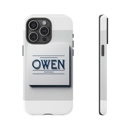 Personalised 3D Wrap Protective Phone Case in Elegant White and Blue Design for Stylish Protection Compatible with iPhone 13, 14, 15 & 16 – All Models Including Pro, Pro Max & Plus