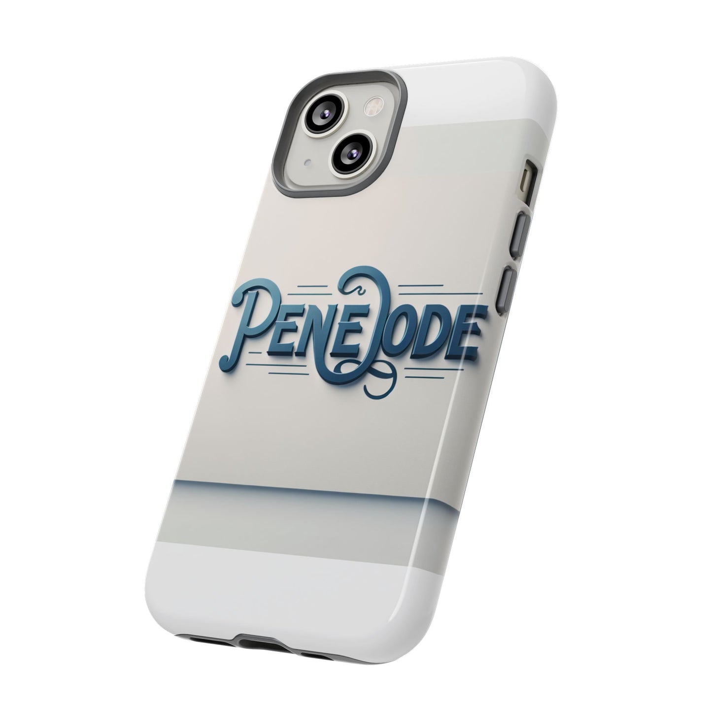 elegant blue typography phone case stylish accessory for self-expression compatible with iphone 13, 14, 15 & 16 – all models including pro, pro max & plus