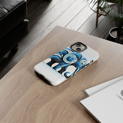 Vibrant 3D Blue Elephant Design Protective Phone Case – Unique Abstract Art Style for Stylish Protection Compatible with iPhone 13, 14, 15 & 16 – all models including Pro, Pro Max & Plus