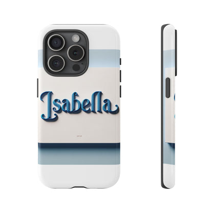 Vibrant 3D Blue Alphabet Design Protective Phone Case Stylish Accessory for Men and Women Unique Phone Cover Compatible with iPhone 13, 14, 15 & 16 – all models including Pro, Pro Max & Plus