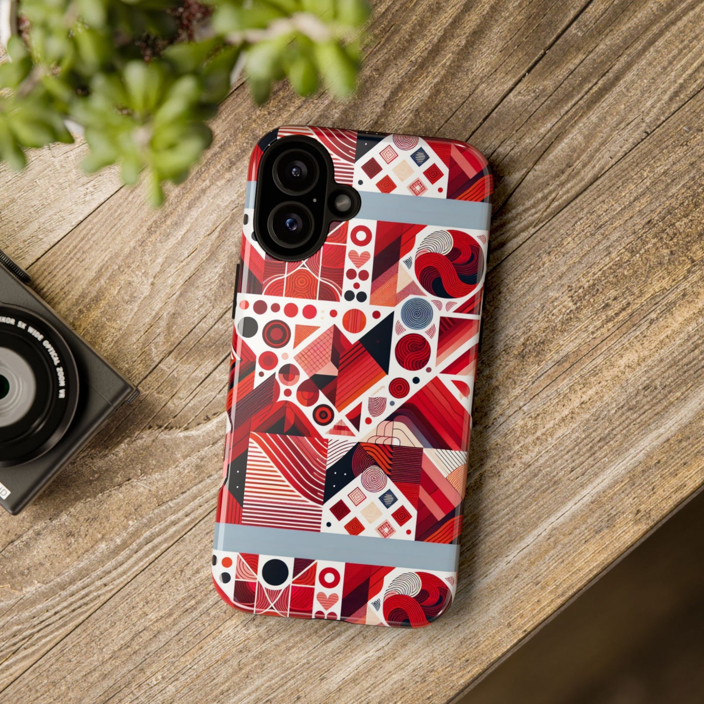 pattern image 8 vibrant shockproof phone case for kids and teens with abstract geometric design compatible with iphone 13, 14, 15 & 16 – all models including pro, pro max & plus