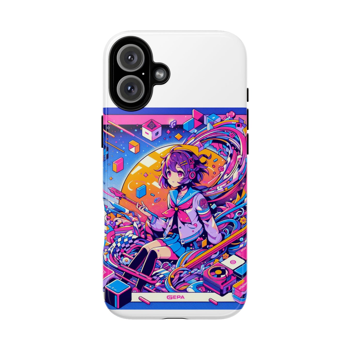 skibidi system update 3d wrap protective phone case for anime and comic fans, durable shock absorption, uv protected, glossy or matte finish
