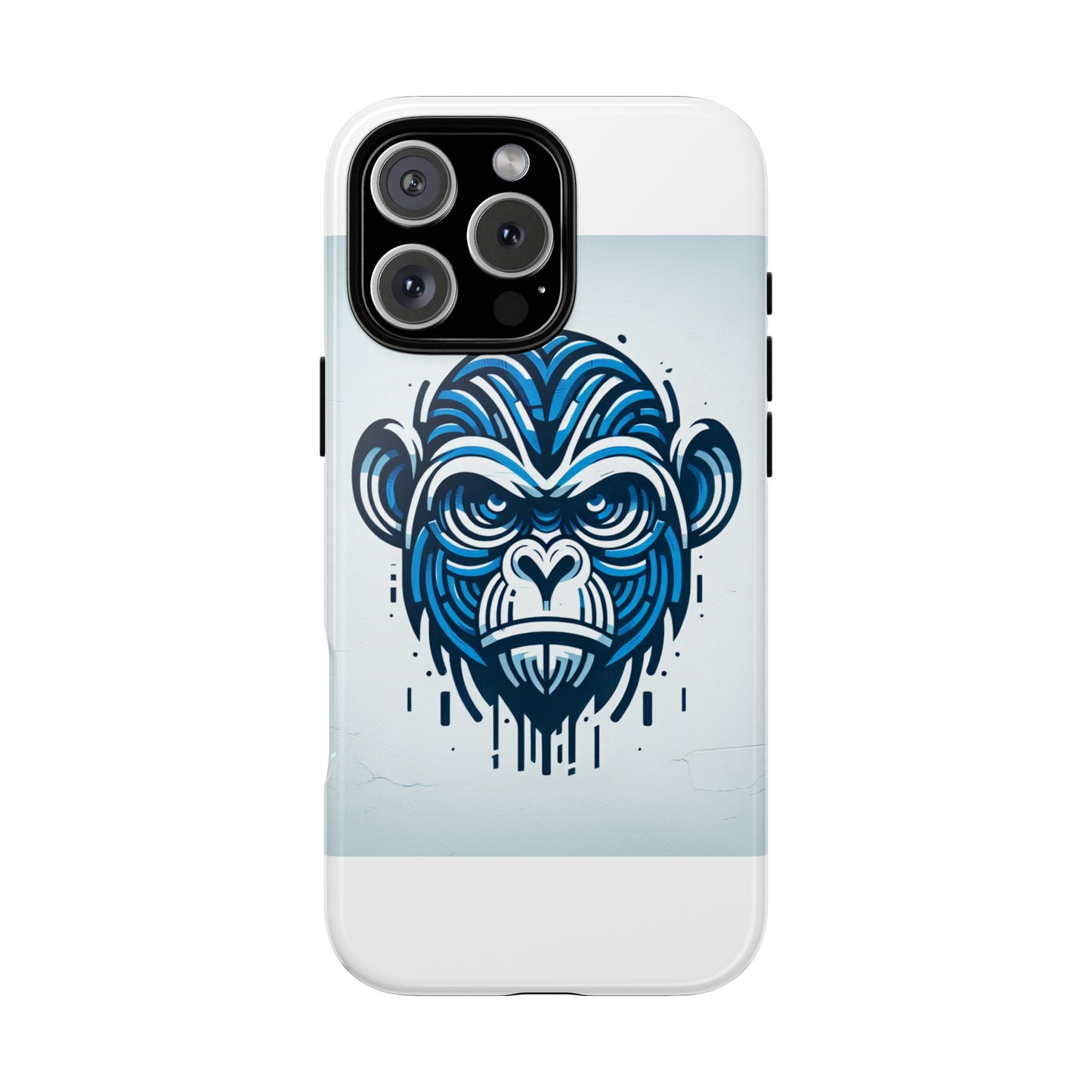 vibrant 3d gorilla design protective phone case for unique style and stylish protection compatible with iphone 13, 14, 15 & 16 – all models including pro, pro max & plus