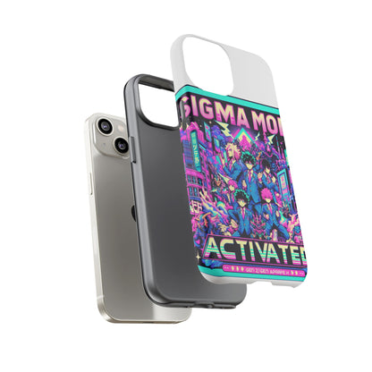 Sigma Mode Activated Vibrant Protective Phone Case for Anime and Comic Lovers, Shock Absorbing TPU Silicone, 3D Wrap Design, UV Protected, Glossy or Matte Finish