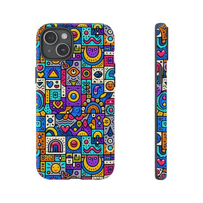 Pattern Image 8 Vibrant Anime Comic Style Phone Case for Smartphones Compatible with iPhone 13, 14, 15 & 16 – All Models Including Pro, Pro Max & Plus
