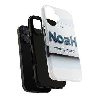 Stylish 3D Text Phone Case with Modern Design in Blue – Trendy Protection for Individuals – Compatible with iPhone 13, 14, 15 & 16 – All Models Including Pro, Pro Max & Plus