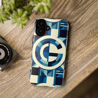 Letter Blue Alphabet G Phone Case with 3D Wrap and Shock Absorption for Kids and Teens Stylish Protective Cover for Smartphones