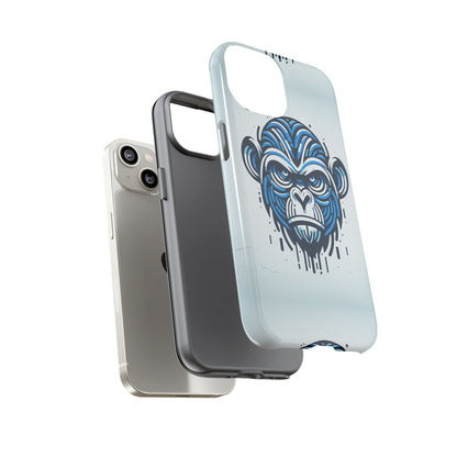 Blue Animal Create 21 3D Wrap Phone Case for Kids and Teens Shockproof UV Protected Durable Silicone Cover with Retro Anime and Comic Inspired Design