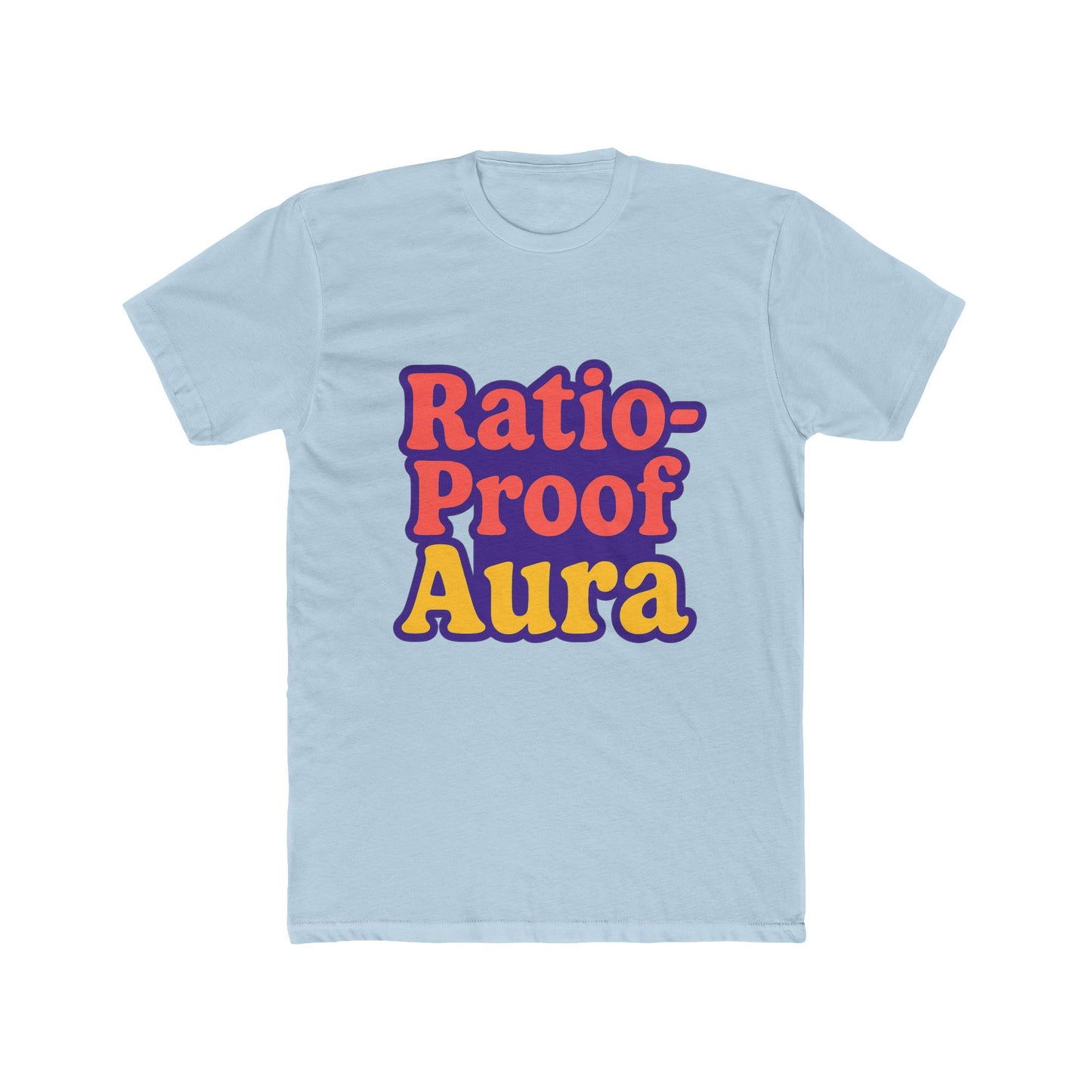ratio-proof aura unisex t-shirt - funny meme purple tee for trendsetters