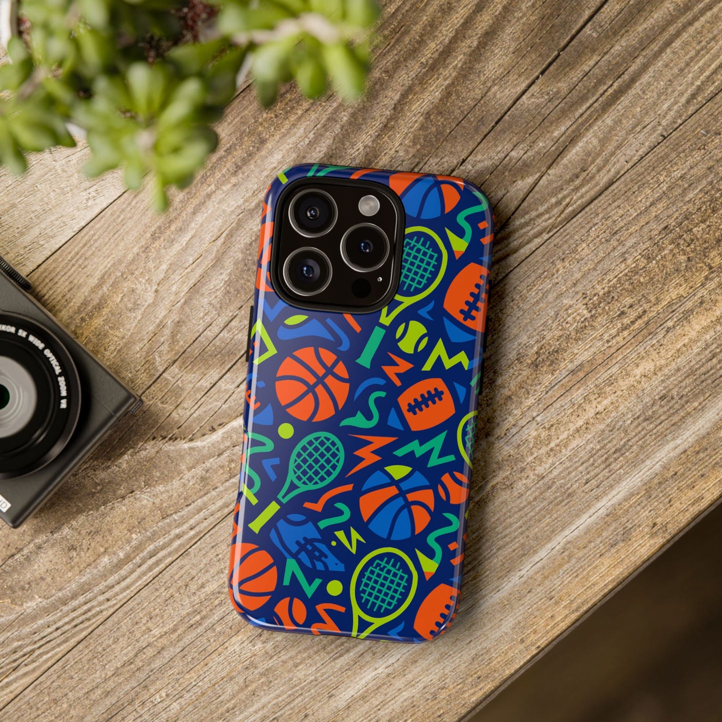 vibrant 3d sports pattern protective phone case for unisex – colourful accessory for stylish protection compatible with iphone 13, 14, 15 & 16 – all models including pro, pro max & plus