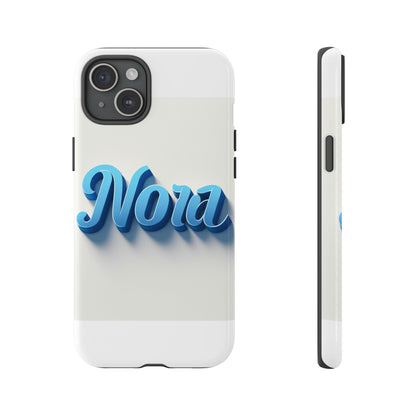 Vibrant 3D Text Phone Case in Blue with Retro Design – Stylish Protection for Smartphones, Compatible with iPhone 13, 14, 15 & 16 – All Models Including Pro, Pro Max & Plus