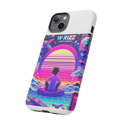 W Rizz L Sleep Schedule Protective Phone Case for Anime Lovers