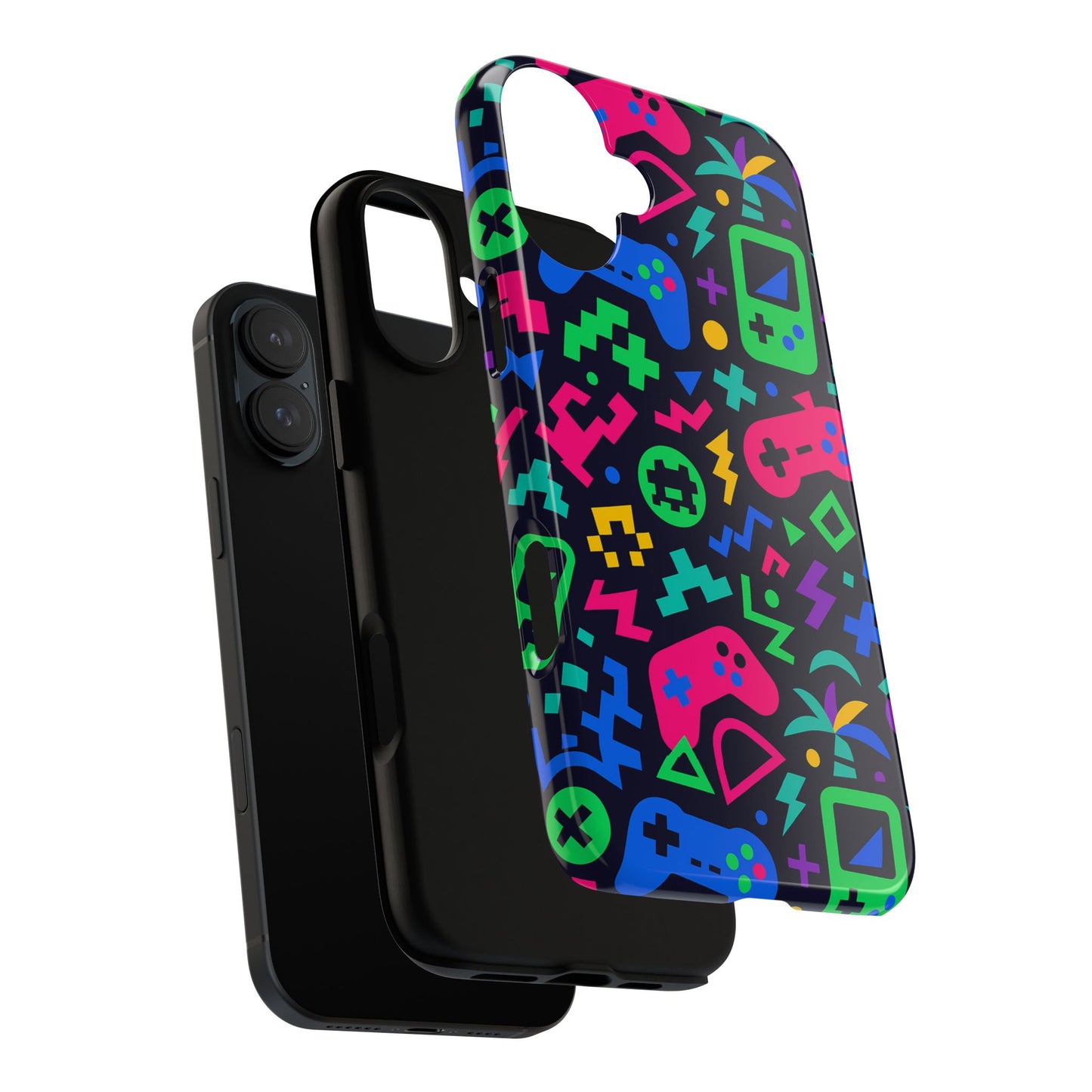 vibrant 3d gaming design protective phone case for creative expression and stylish protection, compatible with iphone 13, 14, 15 & 16 – all models including pro, pro max & plus