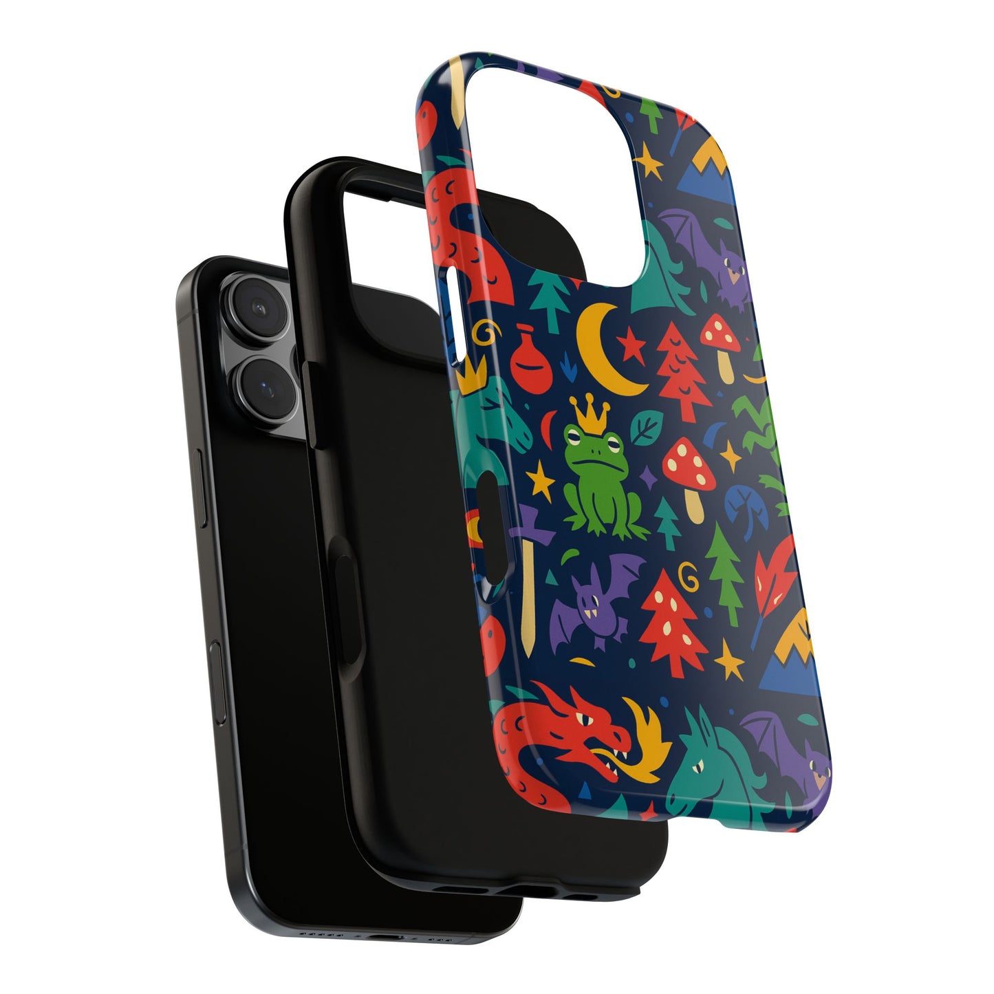 vibrant 3d wrap protective phone case with playful fantasy design for unique smartphone accessories compatible with iphone 13, 14, 15 & 16 – all models including pro, pro max & plus