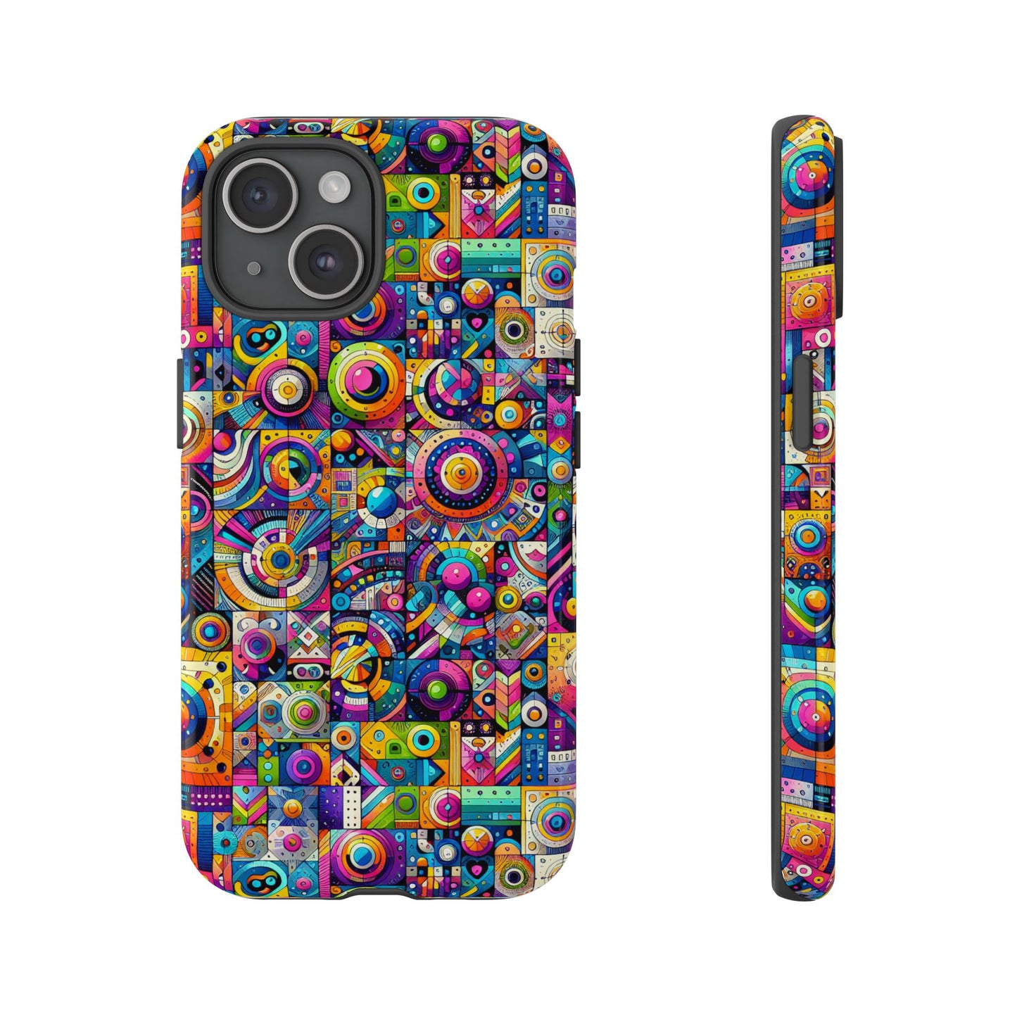 pattern image 3 vibrant shockproof phone case for anime and comic fans - stylish protection and colourful art finish – compatible with iphone 13, 14, 15 & 16 – all models including pro, pro max & plus