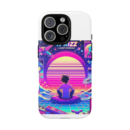 W Rizz L Sleep Schedule Protective Phone Case for Anime Lovers