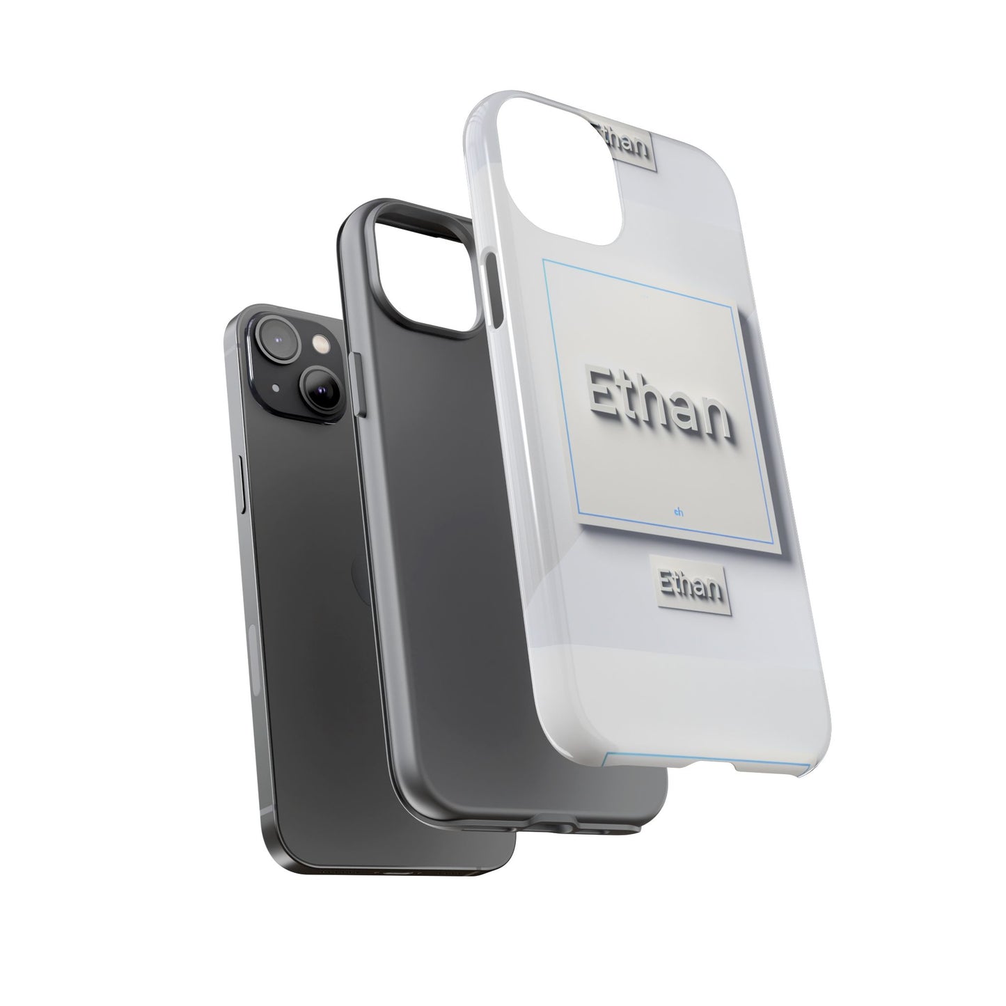 ethan blue 3d wrap phone case for men and women shock absorption durable silicone protective cover with vivid anime and comic design