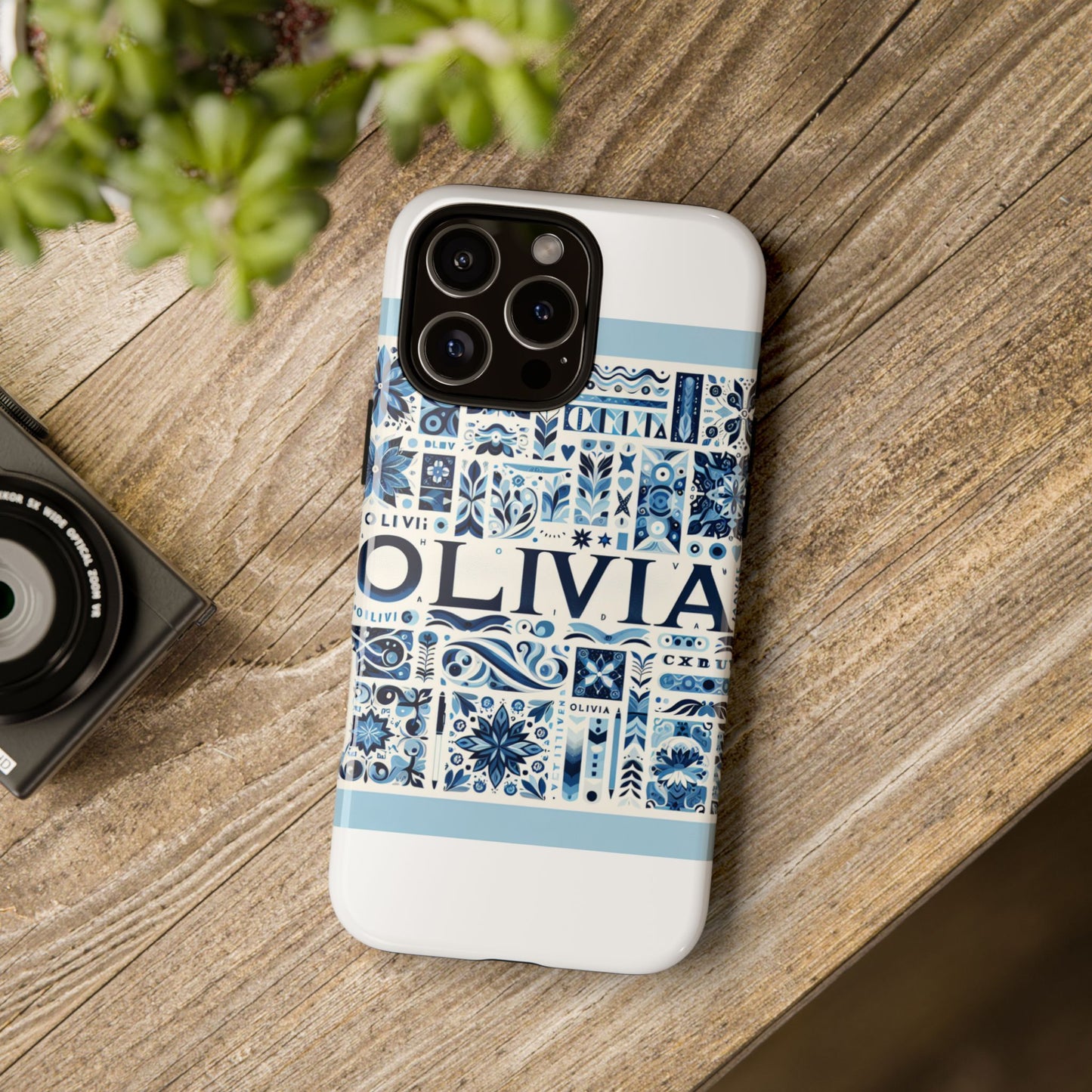 vibrant 3d wrap protective phone case in blue floral design for stylish protection compatible with iphone 13, 14, 15 & 16 – all models including pro, pro max & plus