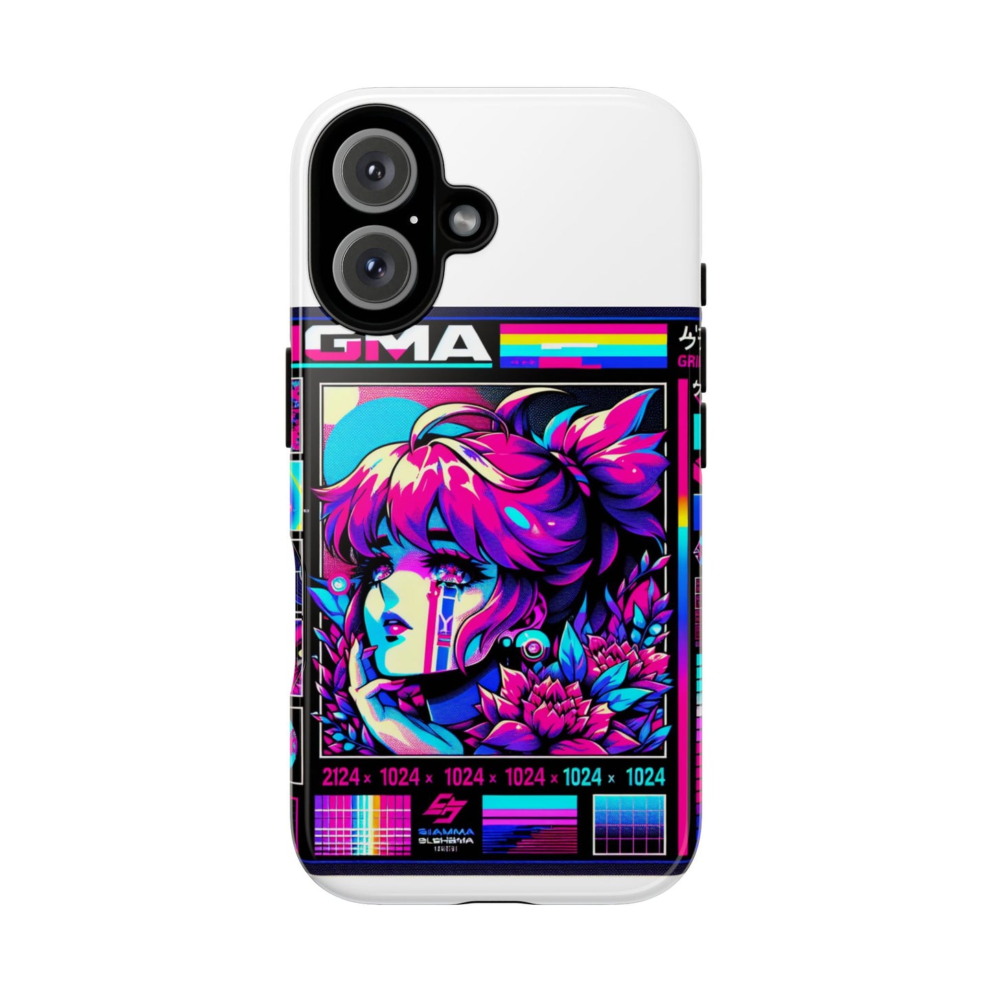 sigma grindset 3d wrap protective phone case for anime lovers, durable shock absorption, uv protected, stylish accessory for unique self-expression