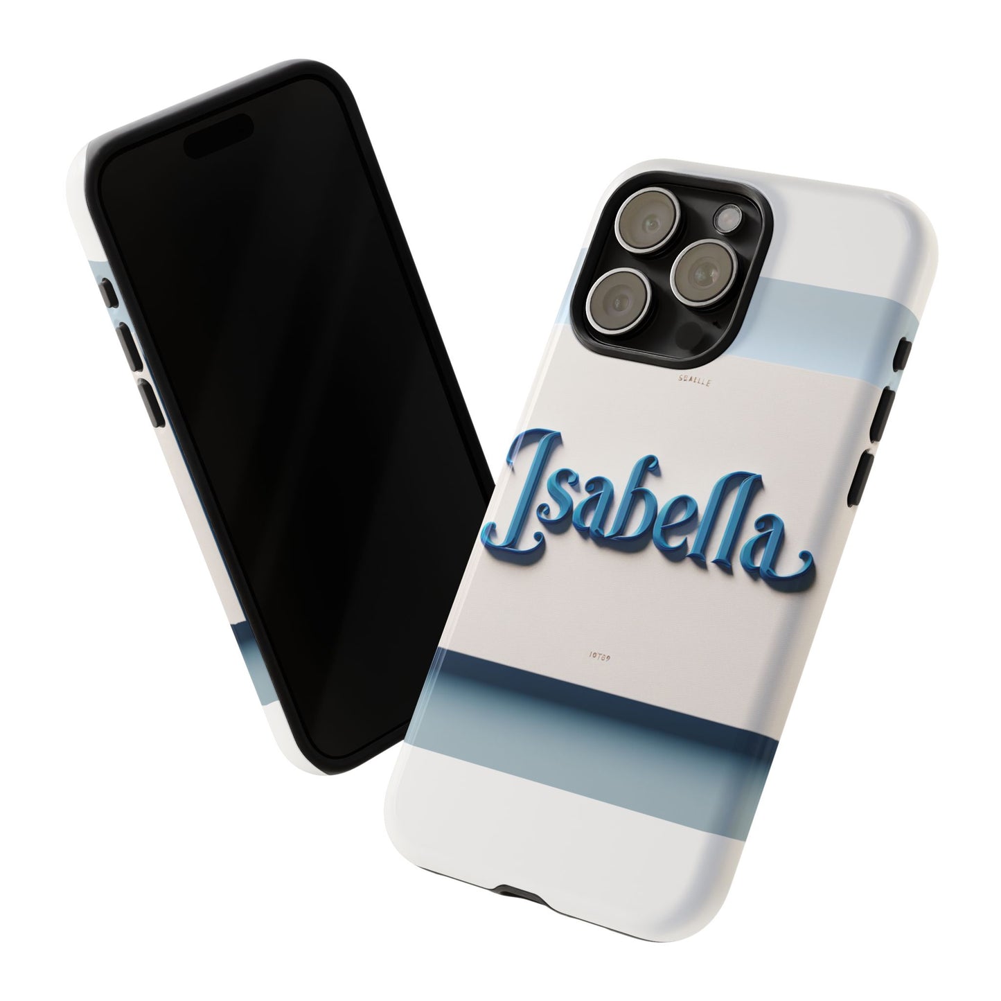 vibrant 3d blue alphabet design protective phone case stylish accessory for men and women unique phone cover compatible with iphone 13, 14, 15 & 16 – all models including pro, pro max & plus