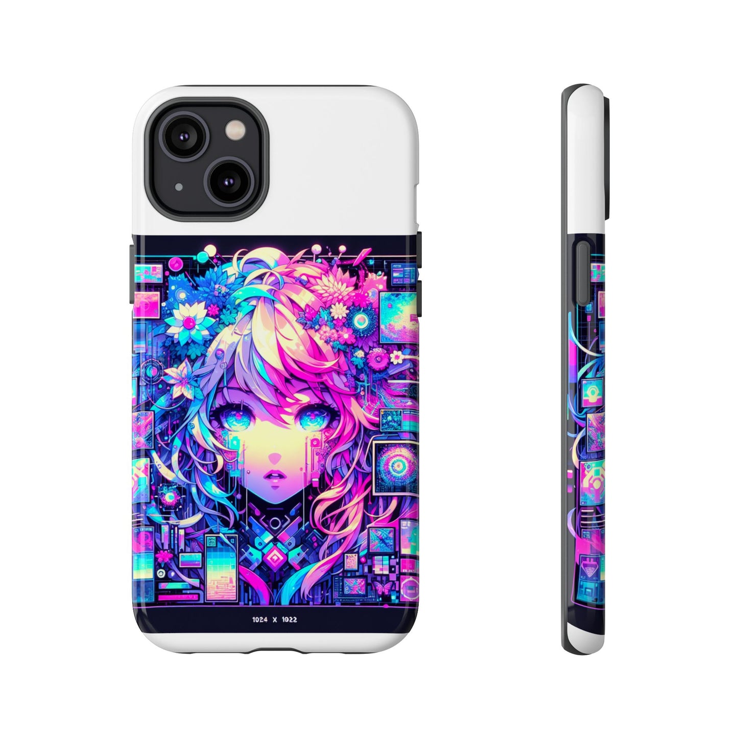 ai generated still slays protective phone case for anime lovers, vibrant 3d wrap design, durable shock absorption, uv protected, glossy or matte finish