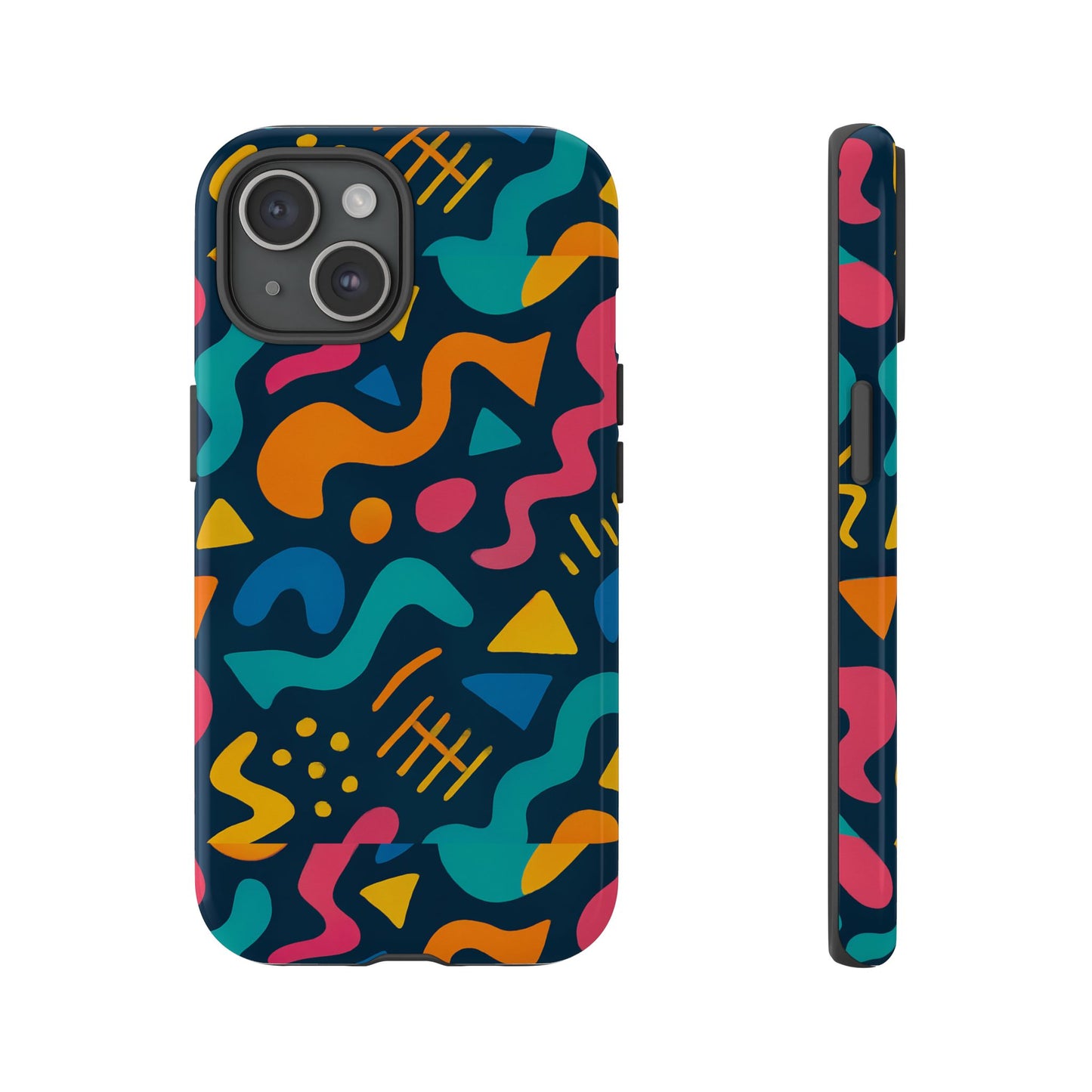 vibrant abstract protective phone case with bold 3d design for unique expression and stylish protection compatible with iphone 13, 14, 15 & 16 – all models including pro, pro max & plus