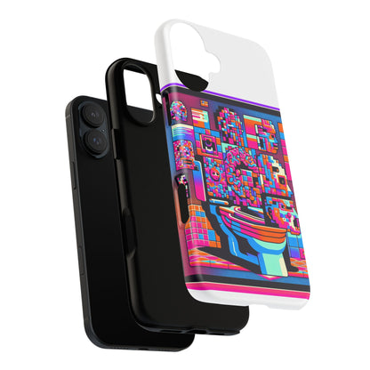 Toilet Head Big Brain 3D Wrap Protective Phone Case for Anime Lovers, Durable TPU Silicone, UV Protected, Stylish Gift for Birthdays and Holidays