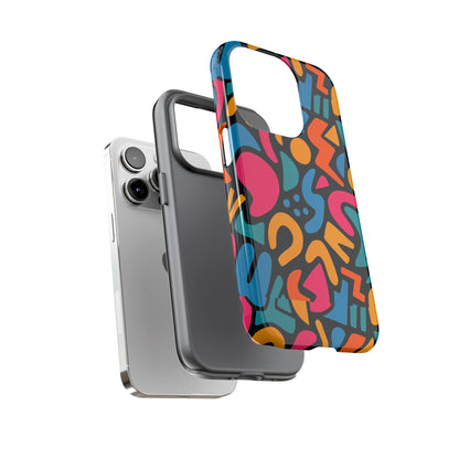 Vibrant Multicolour Abstract 3D Wrap Phone Case for Stylish Protection, Unisex Smartphone Cover, Compatible with iPhone 13, 14, 15 & 16 – all models including Pro, Pro Max & Plus