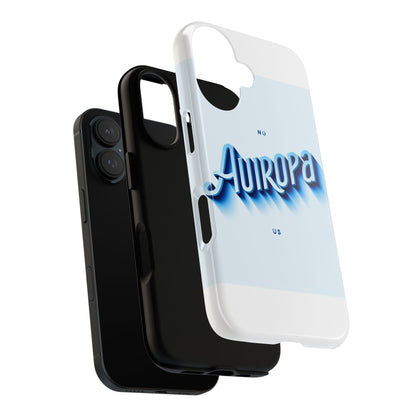 Protective Phone Case with Retro Typography Design in Blue for Stylish Protection, Compatible with iPhone 13, 14, 15 & 16 – all models including Pro, Pro Max & Plus