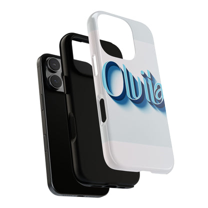 Olivia Blue Anime Comic Style 3D Wrap Shockproof Phone Case for Women and Girls Durable UV Protected Silicone Cover with Glossy or Matte Finish