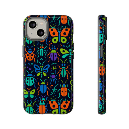 Vibrant 3D Insect Phone Case Colourful Stylish Protective Cover Unique Design for Men and Women Compatible with iPhone 13, 14, 15 & 16 – all models including Pro, Pro Max & Plus