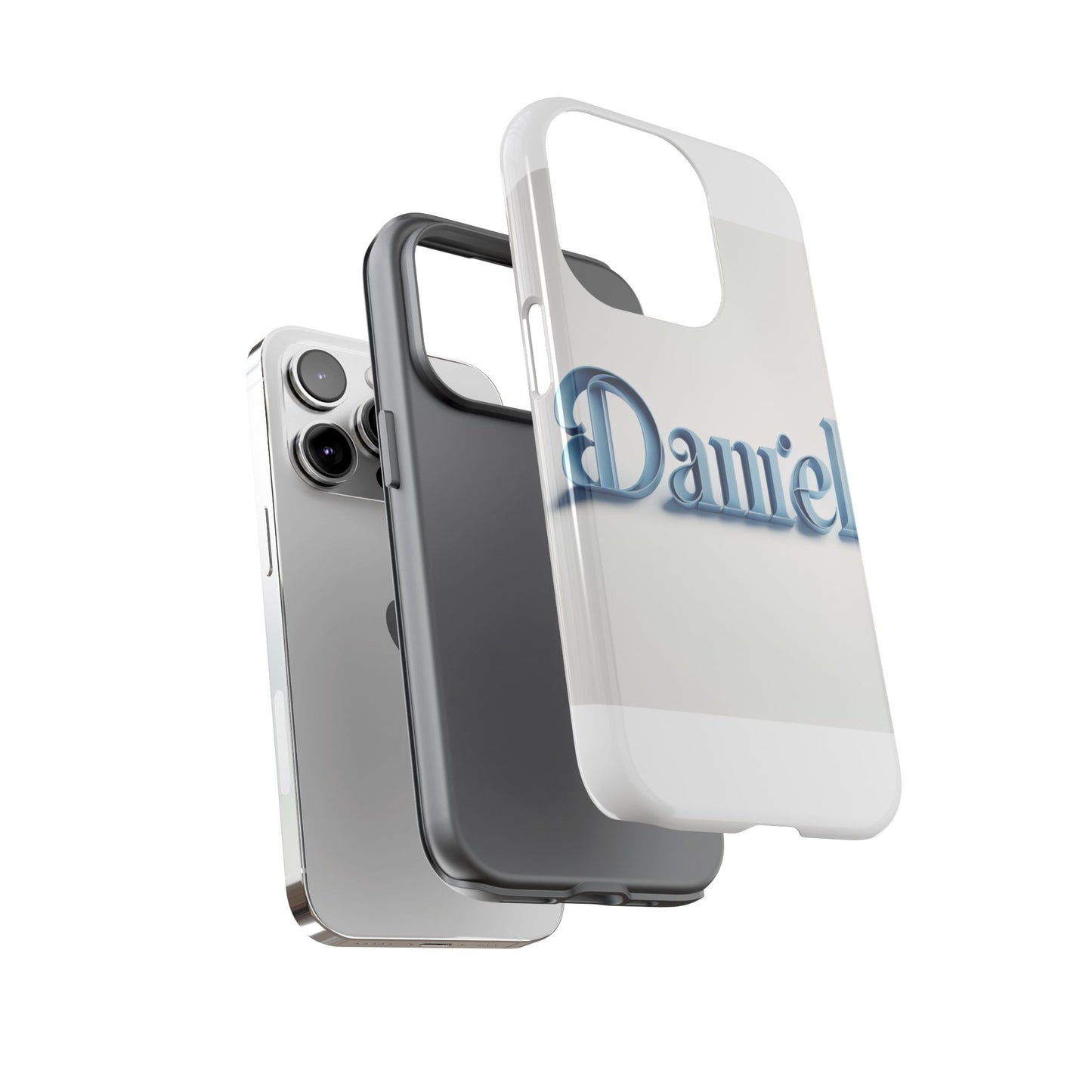 vibrant 3d wrap protective phone case in blue lettering stylish design for unique accessory lovers compatible with iphone 13, 14, 15 & 16 – all models including pro, pro max & plus