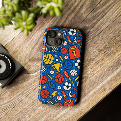Vibrant Sports-Themed Protective Phone Case with 3D Design for Unique Style – Compatible with iPhone 13, 14, 15 & 16 – All Models Including Pro, Pro Max & Plus
