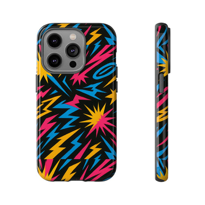 Multicolour Cartoon 3D Wrap Protective Phone Case – Funky Lightning Design for Trendy Individuals – Stylish Protection Compatible with iPhone 13, 14, 15 & 16 – All Models Including Pro, Pro Max & Plus