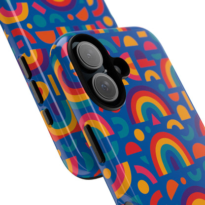 Rainbow 3D Wrap Protective Phone Case Stylish Accessory for Adults and Teens Compatible with iPhone 13, 14, 15 & 16 – All Models Including Pro, Pro Max & Plus