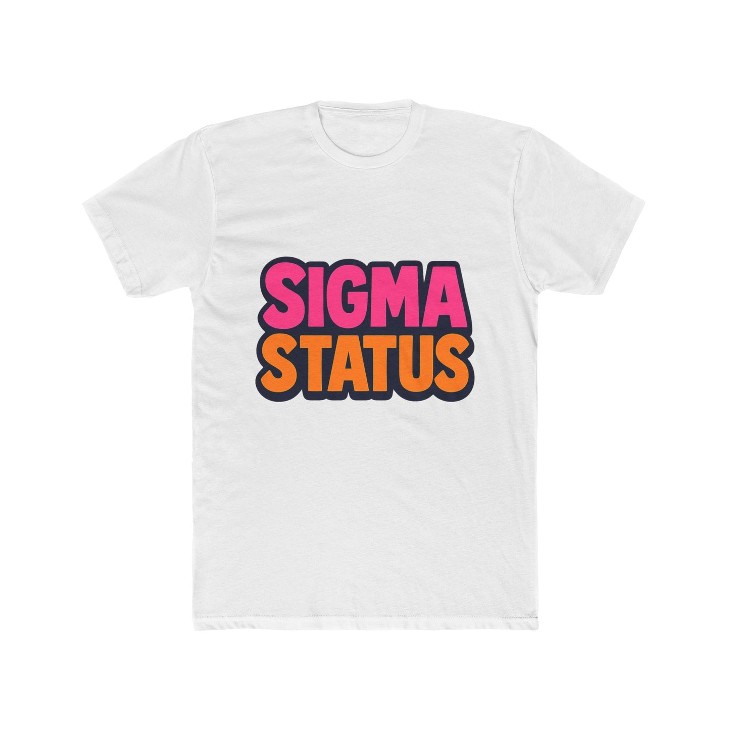 sigma status unisex t-shirt - multicolor meme graphic tee for casual wear, funny gift idea for meme lovers