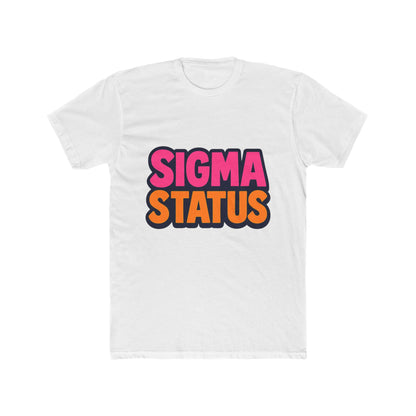 Sigma Status Unisex T-Shirt - Multicolor Meme Graphic Tee for Casual Wear, Funny Gift Idea for Meme Lovers