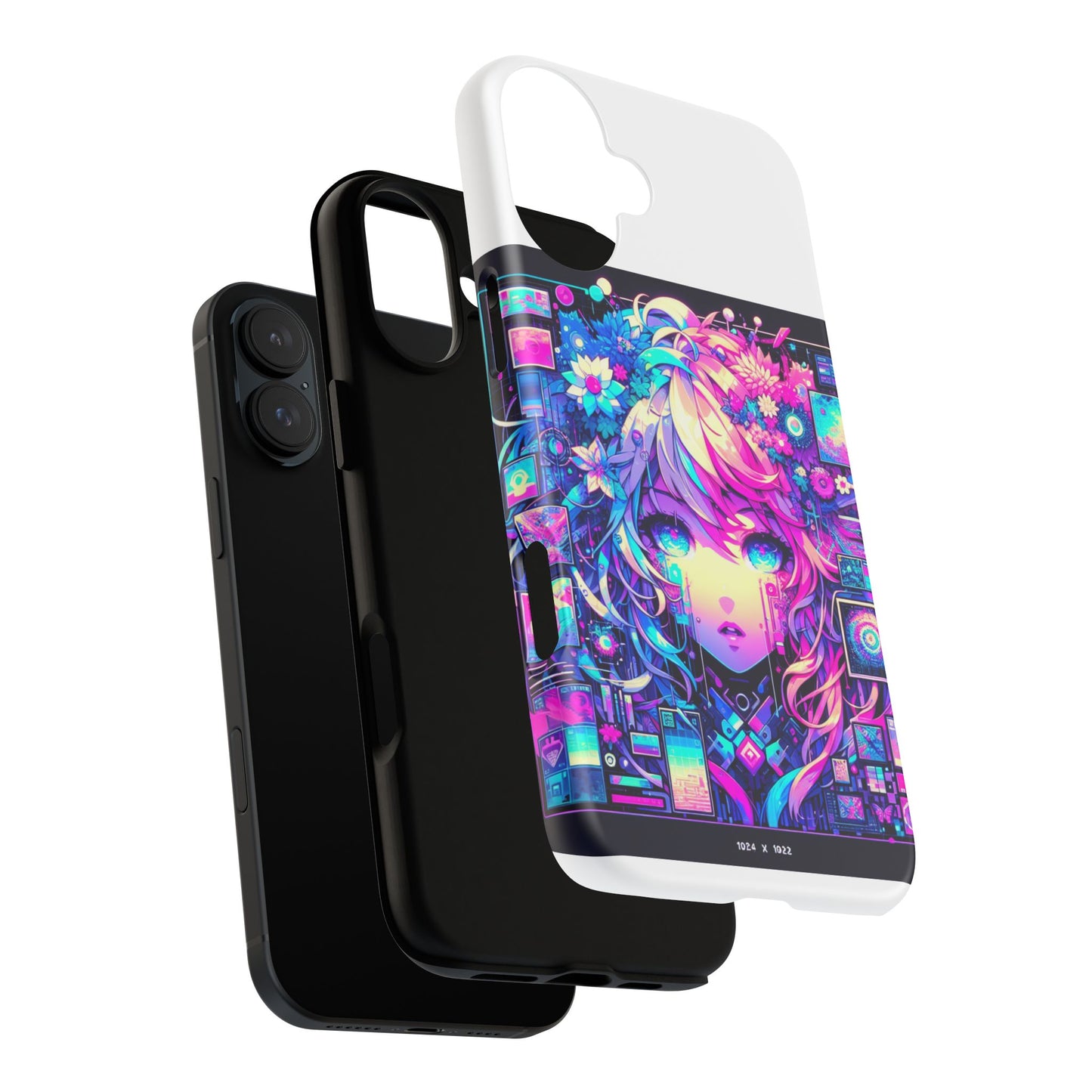 ai generated still slays protective phone case for anime lovers, vibrant 3d wrap design, durable shock absorption, uv protected, glossy or matte finish