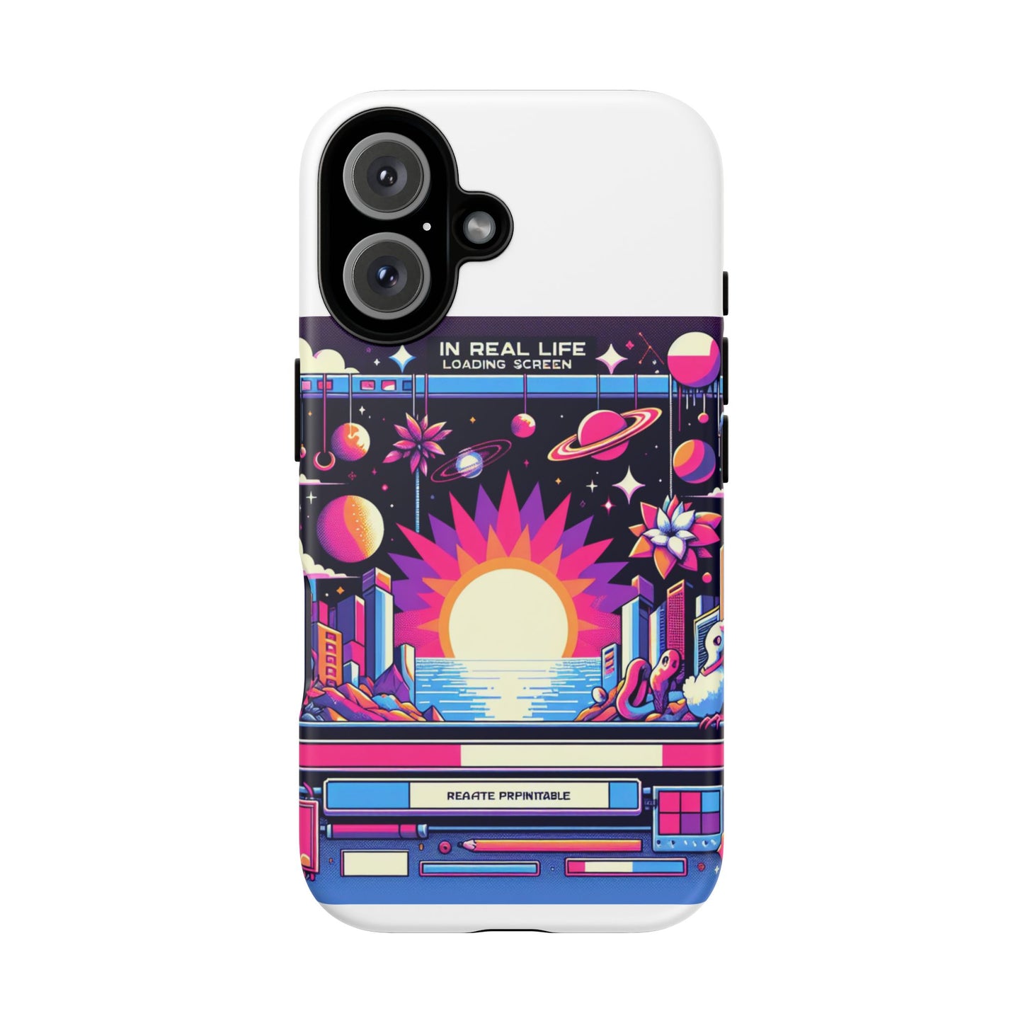 irl loading screen protective phone case for anime fans