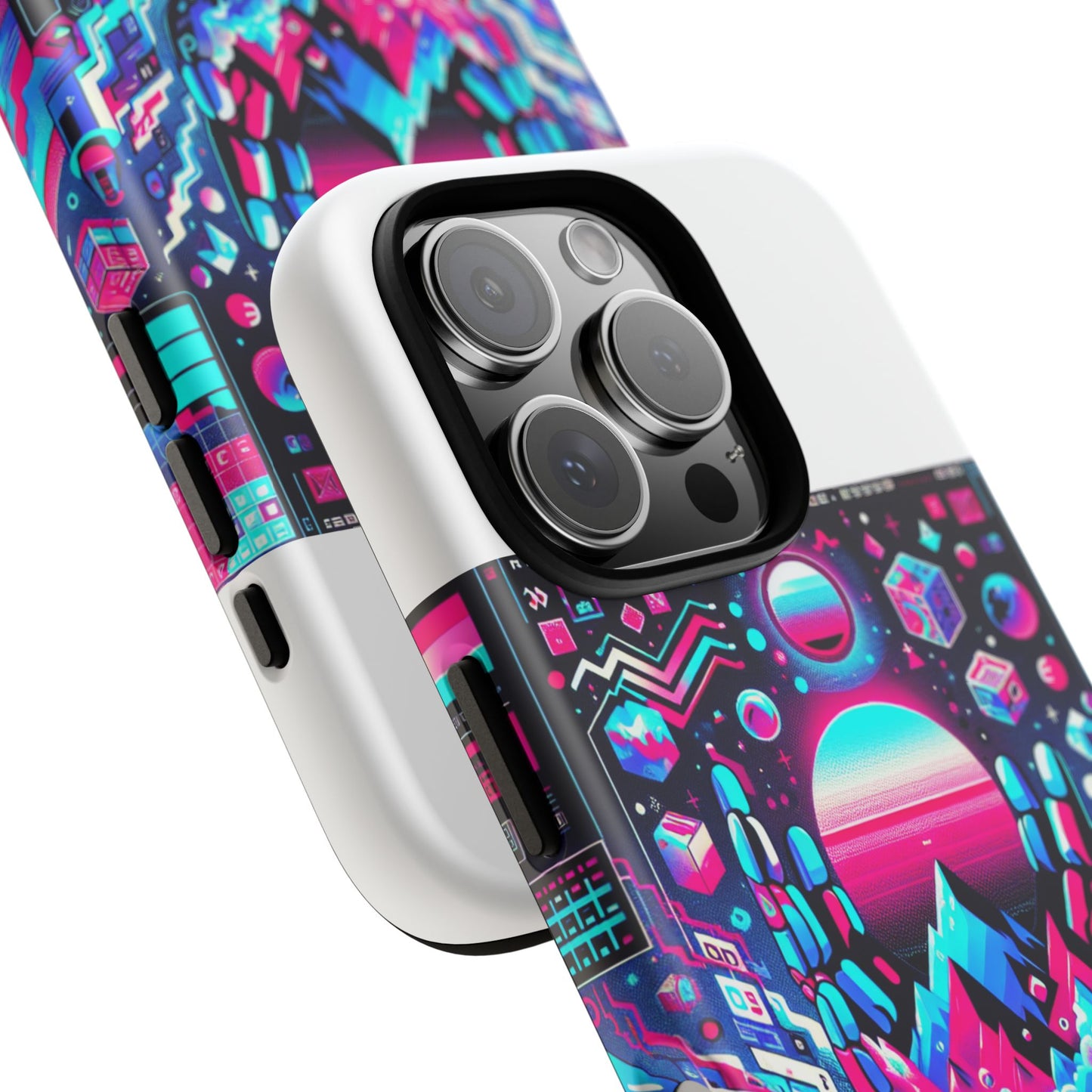 ratio-proof aura protective phone case with 3d wrap design, uv protection, and shock absorption for anime and comic culture fans