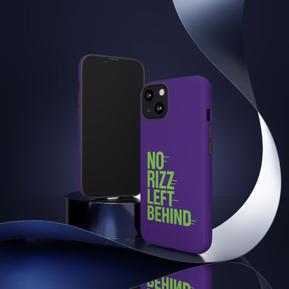 Tough Phone Case - No Rizz Left Behind - Durable, Stylish Protection for Active Lifestyles - Impact-Resistant, Dual Layer, Shock-Absorbing TPU - Perfect Gift for Tech Lovers