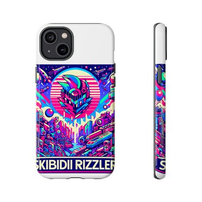 Skibidi Rizzler Protective Phone Case with 3D Wrap Design, Shock Absorbing TPU Silicone, UV Protected, Ideal Gift for Anime and Comic Culture Fans