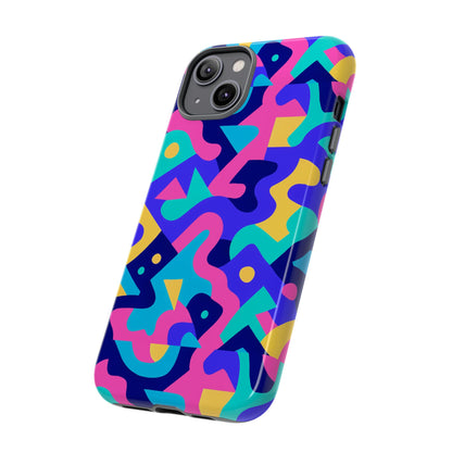 Vibrant Abstract Pattern Protective Phone Case Stylish Accessory for Unique Expression Compatible with iPhone 13, 14, 15 & 16 – All Models Including Pro, Pro Max & Plus