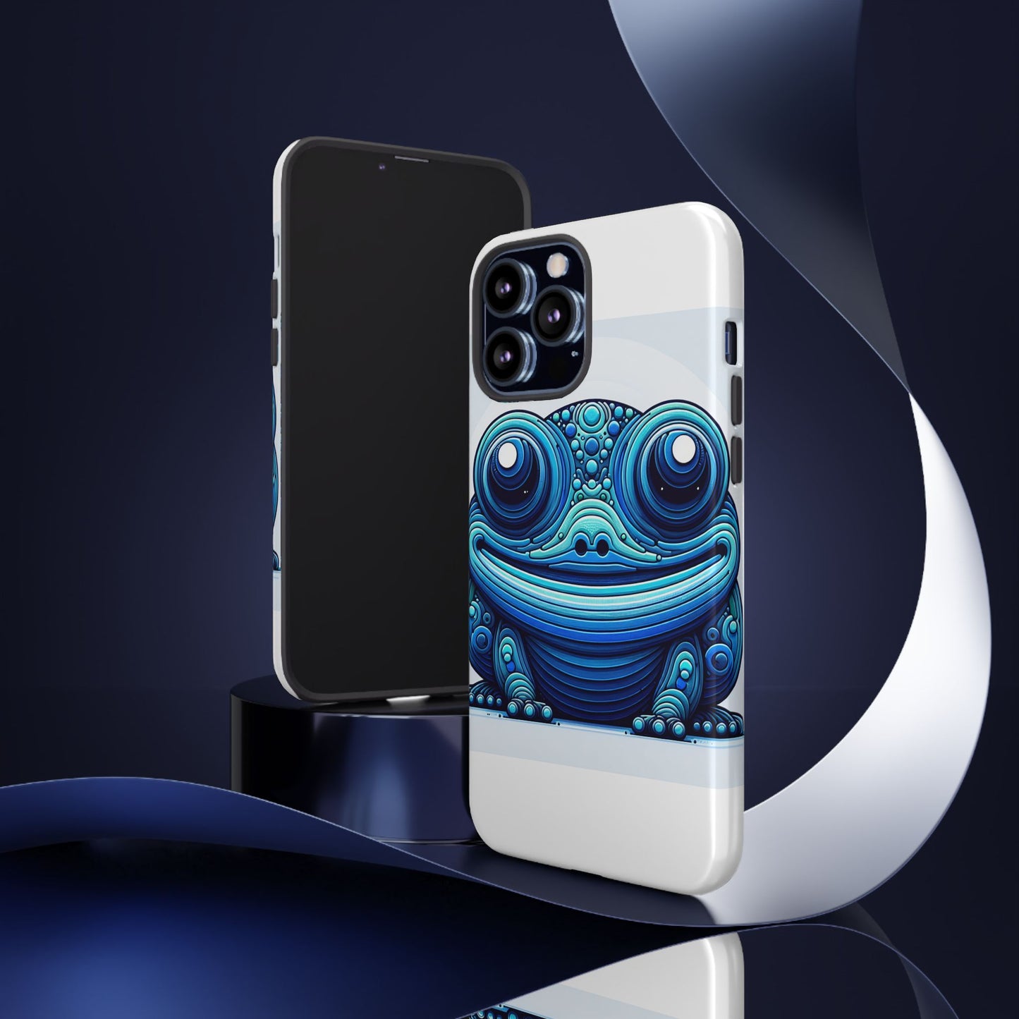 vibrant 3d animal-inspired phone case in blue for stylish protection and unique expression compatible with iphone 13, 14, 15 & 16 – all models including pro, pro max & plus