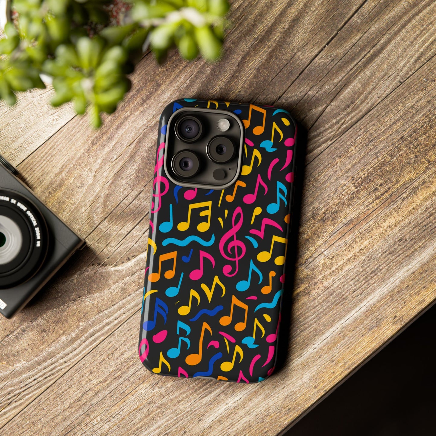 vibrant music themed phone case with colourful 3d design – stylish protection for music lovers – compatible with iphone 13, 14, 15 & 16 – all models including pro, pro max & plus